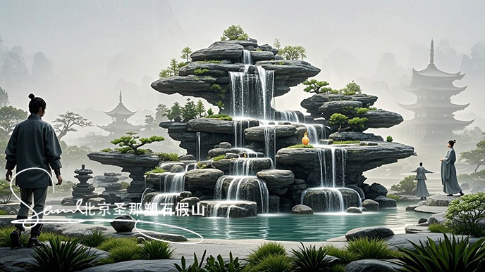 假山水池