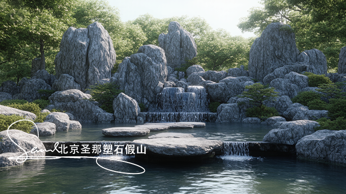 假山魚池