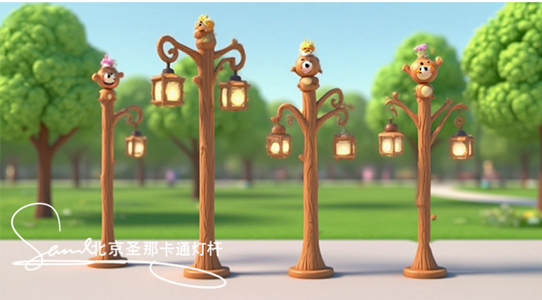 卡通燈桿